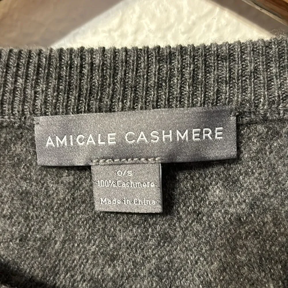 Amicale Cashmere Poncho One Size - Picture 2 of 4